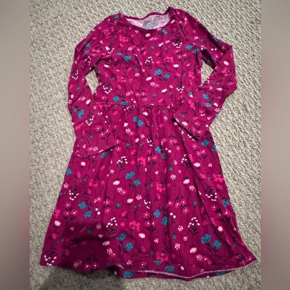 5 for $25 SALE 🎉 Carter's Floral Dress with Pink and Blue Accents